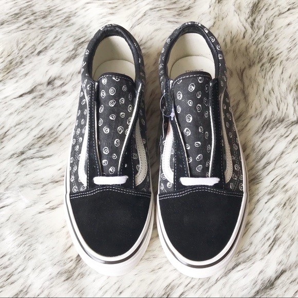 vans old skool lx swirl black suede canvas black - Picture 3 of 9